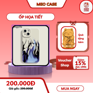 Ốp Điện Thoại Họa Tiết Ngọn Lửa Xanh