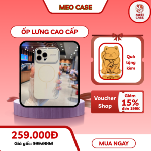 Ốp Lưng iPhone Từ Tính Mặt Kính Sang Trọng Cao Cấp