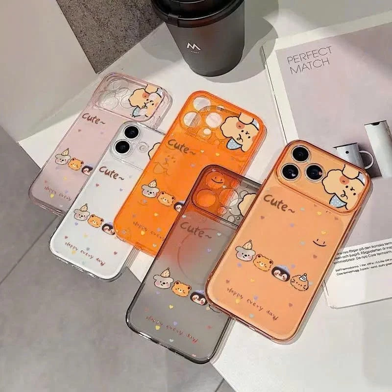 Ốp Lưng iPhone Nhám Mờ Cute Bear