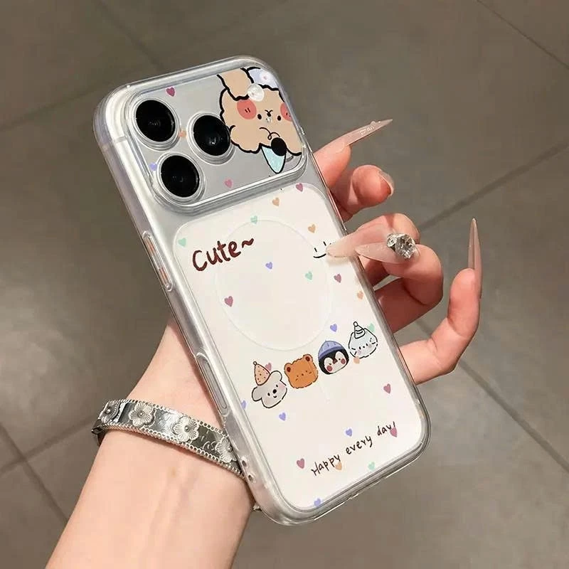 Ốp Lưng iPhone Nhám Mờ Cute Bear
