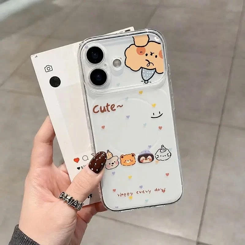Ốp Lưng iPhone Nhám Mờ Cute Bear