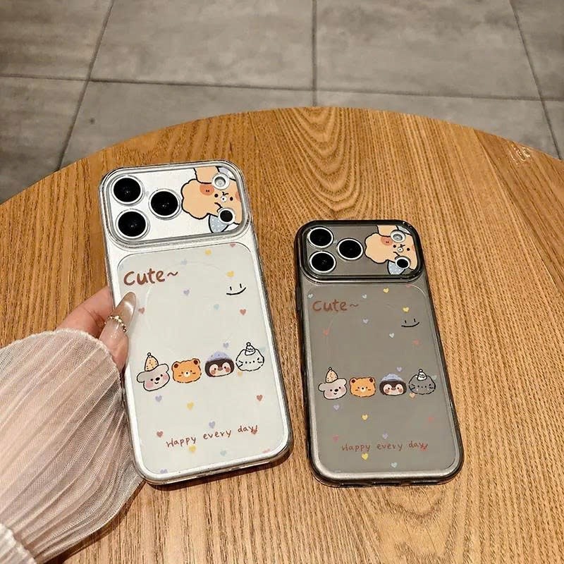 Ốp Lưng iPhone Nhám Mờ Cute Bear